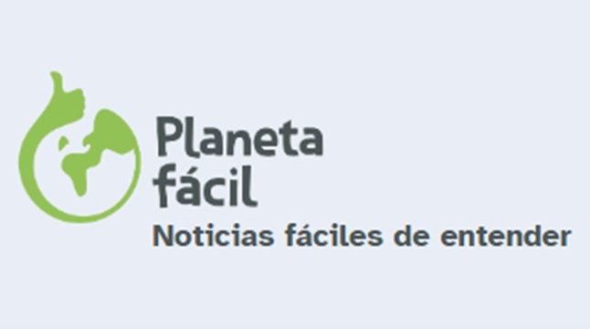 Logo de planeta fácil con texto: Planeta fácil. Noticias fáciles de entender