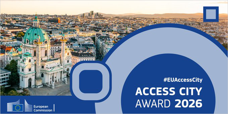 Cartela de los Premios Ciudad Europea Accesible 2026
